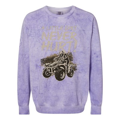 Cool Atv Off Road 4 Wheeler Bike Quad Racing Colorblast Crewneck Sweatshirt