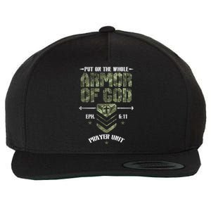 Camo Armor Of God Christians Religious Camouflage Cute Gift Wool Snapback Cap