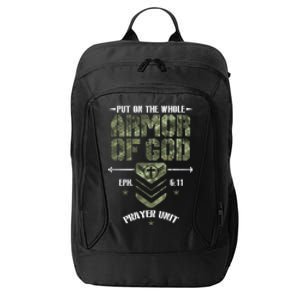 Camo Armor Of God Christians Religious Camouflage Meaningful Gift City Backpack