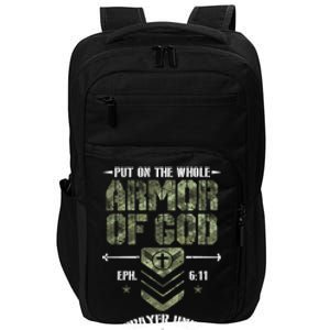 Camo Armor Of God Christians Religious Camouflage Meaningful Gift Impact Tech Backpack