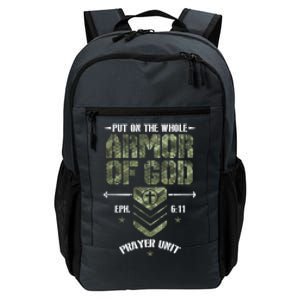 Camo Armor Of God Christians Religious Camouflage Meaningful Gift Daily Commute Backpack