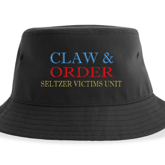 Claw And Order Seltzer Victims Unit Vintage Gift Sustainable Bucket Hat