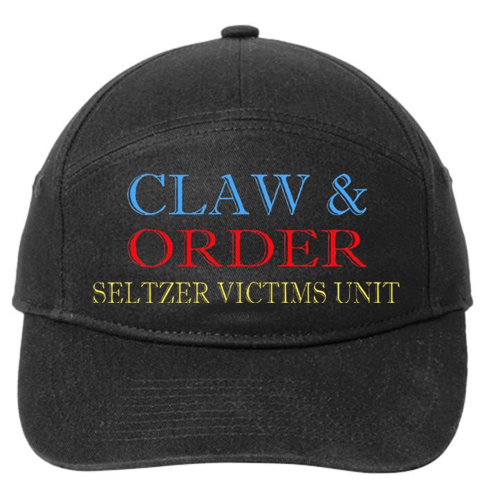 Claw And Order Seltzer Victims Unit Vintage Gift 7-Panel Snapback Hat