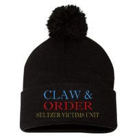 Claw And Order Seltzer Victims Unit Vintage Gift Pom Pom 12in Knit Beanie