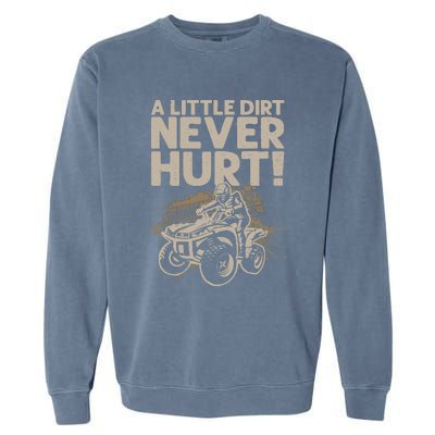 Cool ATV Off Road 4 Wheeler Bike Quad Racing Garment-Dyed Sweatshirt