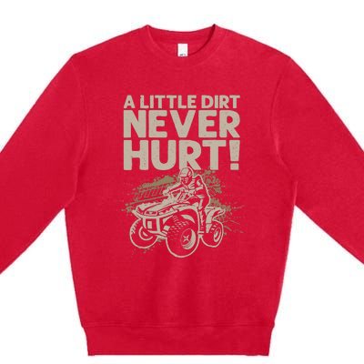 Cool ATV Off Road 4 Wheeler Bike Quad Racing Premium Crewneck Sweatshirt