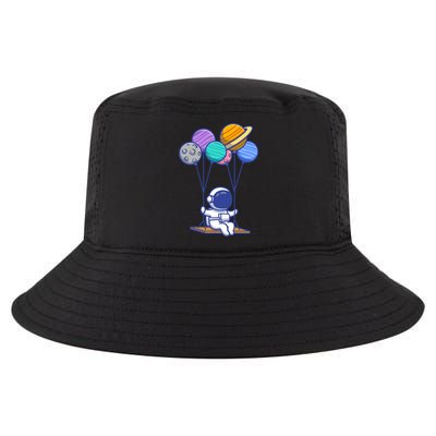 Cute Astronaut On Balloon Swing Cool Comfort Performance Bucket Hat