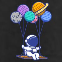Cute Astronaut On Balloon Swing Cool Comfort Performance Bucket Hat