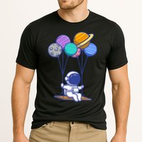 Cute Astronaut On Balloon Swing Cooling Performance Crew T-Shirt