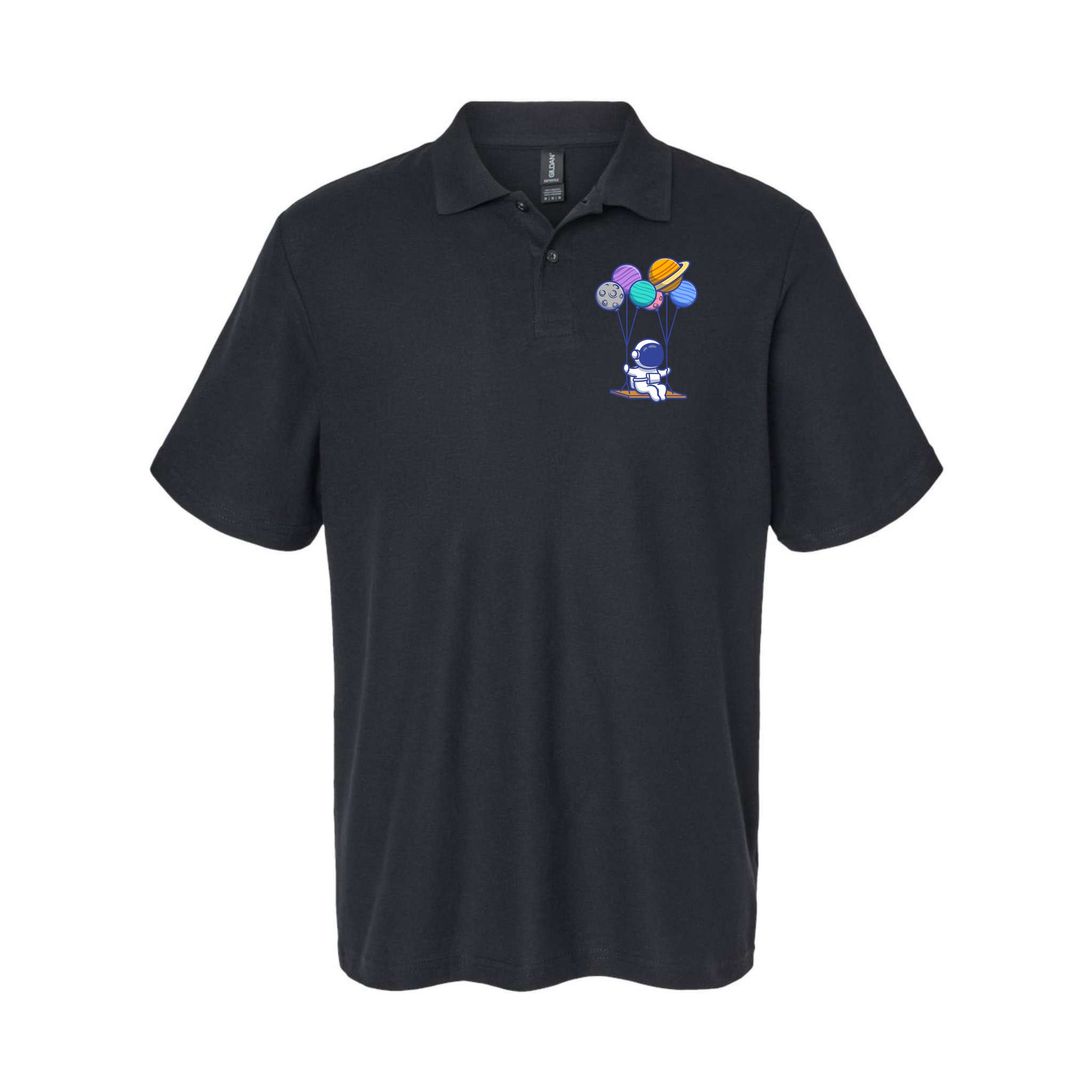 Cute Astronaut On Balloon Swing Polo