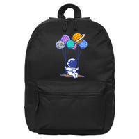 Cute Astronaut On Balloon Swing 16 in Basic Backpack