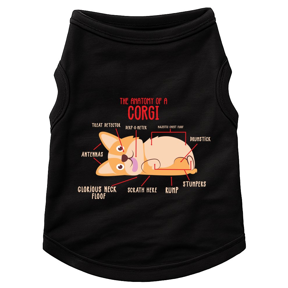 Corgi: Anatomy Of A Corgi Funny Dog Owner Gift Doggie Tank