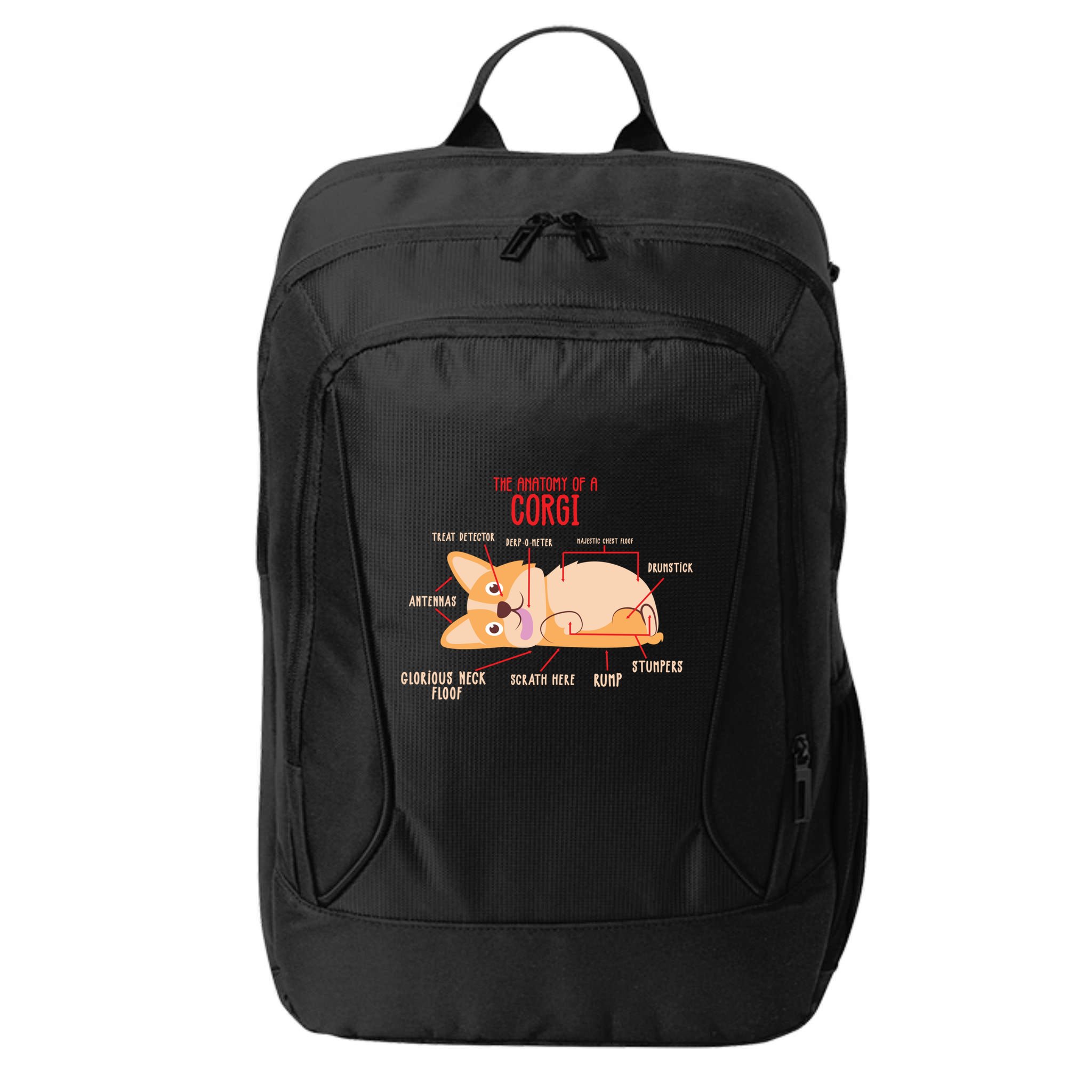 Corgi: Anatomy Of A Corgi Funny Dog Owner Gift City Backpack