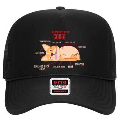 Corgi: Anatomy Of A Corgi Funny Dog Owner Gift Trucker Hat
