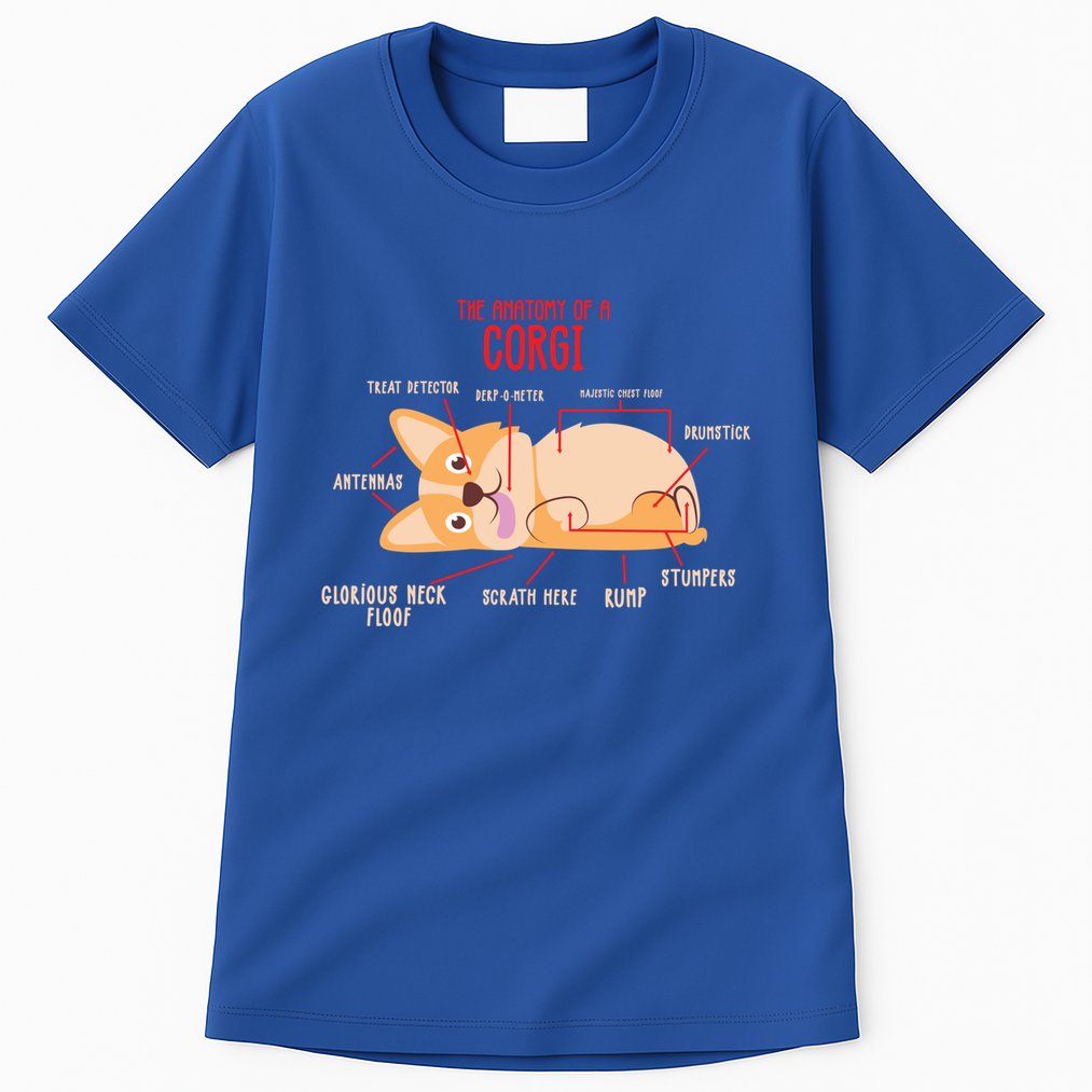 Corgi: Anatomy Of A Corgi Funny Dog Owner Gift Tall T-Shirt