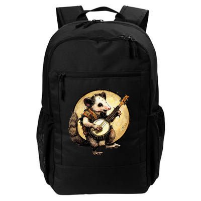 Cottagecore Aesthetic Opossum Playing Banjo Cottagecore Farm Backpack