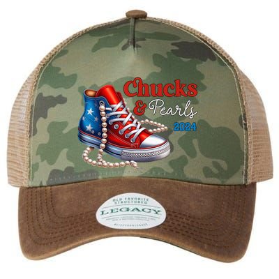 Chucks And Pearls 2024 IM With Her Kamala 2024 Legacy Tie Dye Trucker Hat