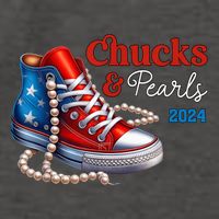Chucks And Pearls 2024 IM With Her Kamala 2024 Vector Backpack