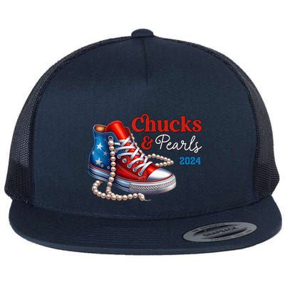 Chucks And Pearls 2024 IM With Her Kamala 2024 Flatbill Hat