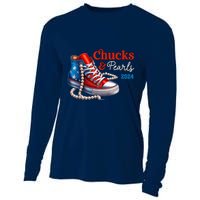 Chucks And Pearls 2024 IM With Her Kamala 2024 Cooling Performance Long Sleeve Crew