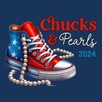 Chucks And Pearls 2024 IM With Her Kamala 2024 Cooling Performance Long Sleeve Crew