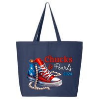 Chucks And Pearls 2024 IM With Her Kamala 2024 25L Jumbo Tote