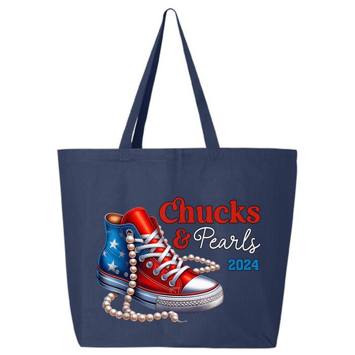 Chucks And Pearls 2024 IM With Her Kamala 2024 25L Jumbo Tote
