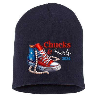 Chucks And Pearls 2024 IM With Her Kamala 2024 Short Acrylic Beanie