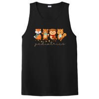 Cute Animals Pediatric Nurse Leaves Fall Thanksgiving Peds PosiCharge Competitor Tank