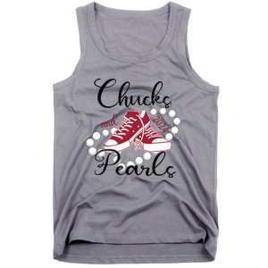 Chucks And Pearls Im With Her Kamala 2024 For President 47 Tank Top