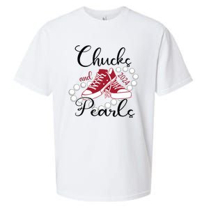 Chucks And Pearls Im With Her Kamala 2024 For President 47 Sueded Cloud Jersey T-Shirt