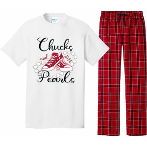 Chucks And Pearls Im With Her Kamala 2024 For President 47 Pajama Set