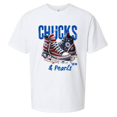 Chucks And Pearls Cute Women 2024 Sueded Cloud Jersey T-Shirt