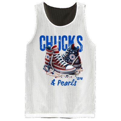 Chucks And Pearls Cute Women 2024 Mesh Reversible Basketball Jersey Tank