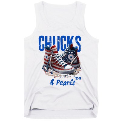 Chucks And Pearls Cute Women 2024 Tank Top