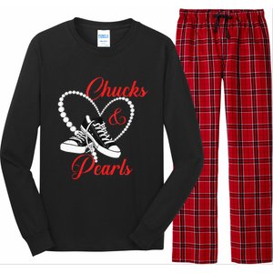 Chucks And Pearls 2024 IM With Her Kamala 2024 Long Sleeve Pajama Set