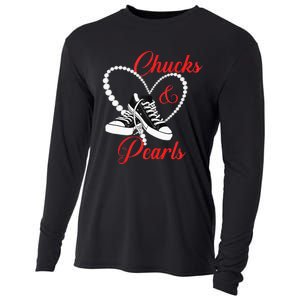 Chucks And Pearls 2024 IM With Her Kamala 2024 Cooling Performance Long Sleeve Crew