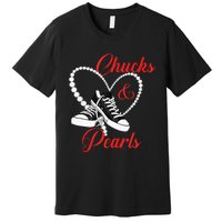 Chucks And Pearls 2024 IM With Her Kamala 2024 Premium T-Shirt