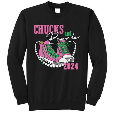 Chucks And Pearls IM With Her Kamala 2024 Sweatshirt