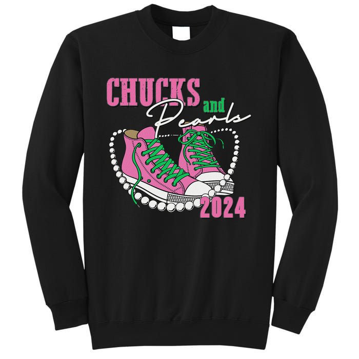 Chucks And Pearls IM With Her Kamala 2024 Sweatshirt