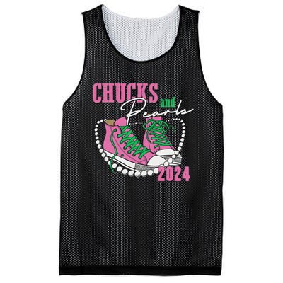 Chucks And Pearls IM With Her Kamala 2024 Mesh Reversible Basketball Jersey Tank