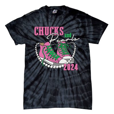 Chucks And Pearls IM With Her Kamala 2024 Tie-Dye T-Shirt