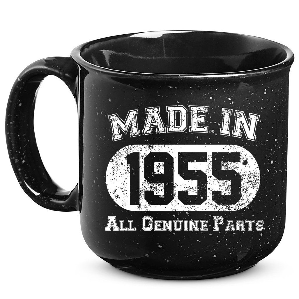 Custom AI Personalized Birthday Year Made In 19XX All Genuine Parts 15oz Campfire Ceramic Mug