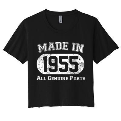 Custom AI Personalized Birthday Year Made In 19XX All Genuine Parts Crop Top