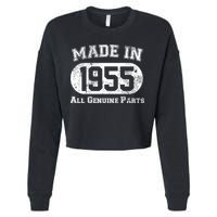 Custom AI Personalized Birthday Year Made In 19XX All Genuine Parts Cropped Pullover Crew