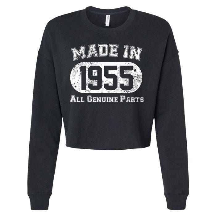 Custom AI Personalized Birthday Year Made In 19XX All Genuine Parts Cropped Pullover Crew