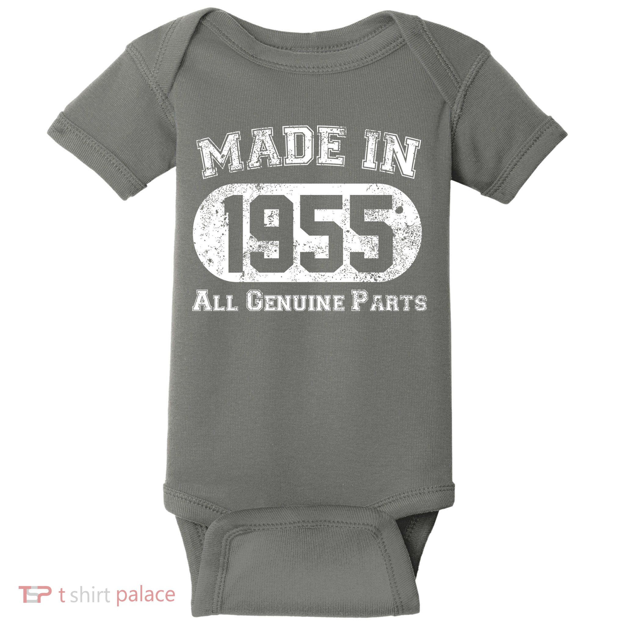 Custom AI Personalized Birthday Year Made In 19XX All Genuine Parts Baby Bodysuit