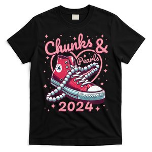 Chucks And Pearls Vote Kamala 2024 Usa Elections T-Shirt