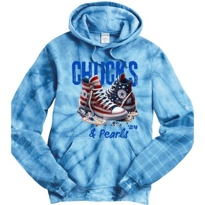 Chucks And Pearls Cute Women 2024 Tie Dye Hoodie