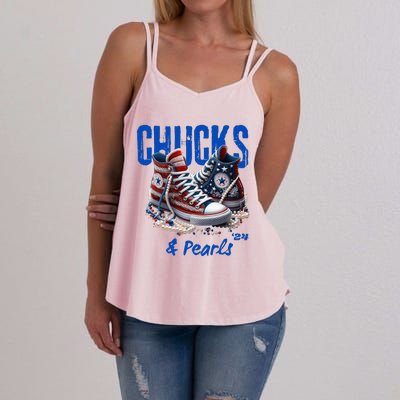 Chucks And Pearls Cute Women 2024 Women's Strappy Tank